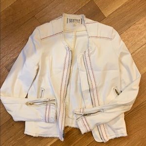 Elizabeth & James white denim jacket